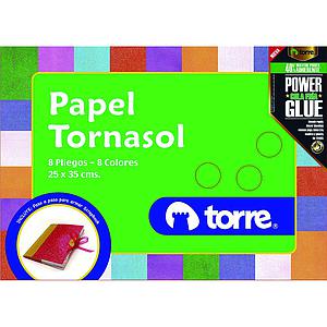 ESTUCHE TORRE PAPEL TORNASOL 25 x 35 8 Pliegos