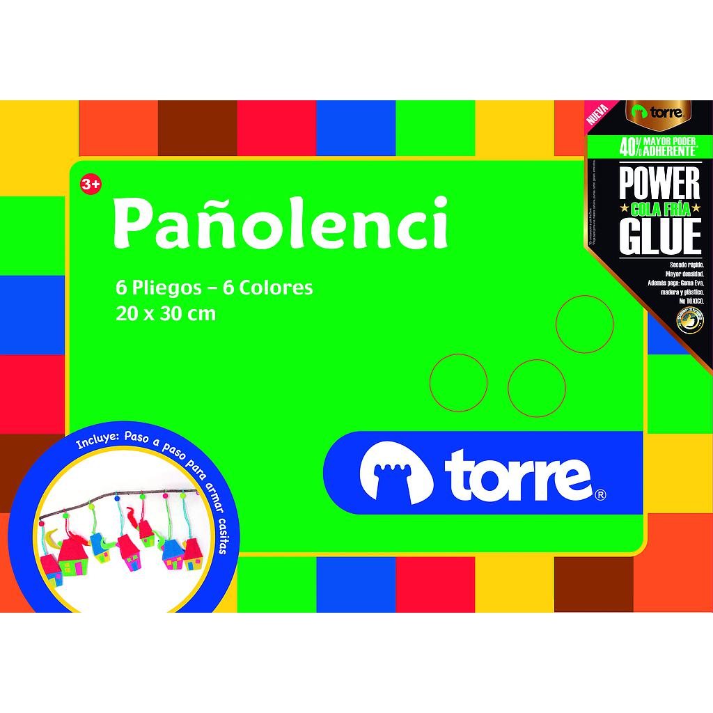 ESTUCHE TORRE PAÑOLENCI 20 x 30 6 PLIEGOS 6 COLORES 