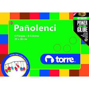 ESTUCHE TORRE PAÑOLENCI 20 x 30 6 PLIEGOS 6 COLORES 