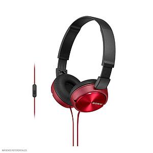 AUDIFONOS SONY MDR-ZX310AP C/MICROFONO ROJOS