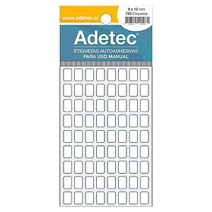 ETIQUETA BLANCA ADETEC 8 x 12