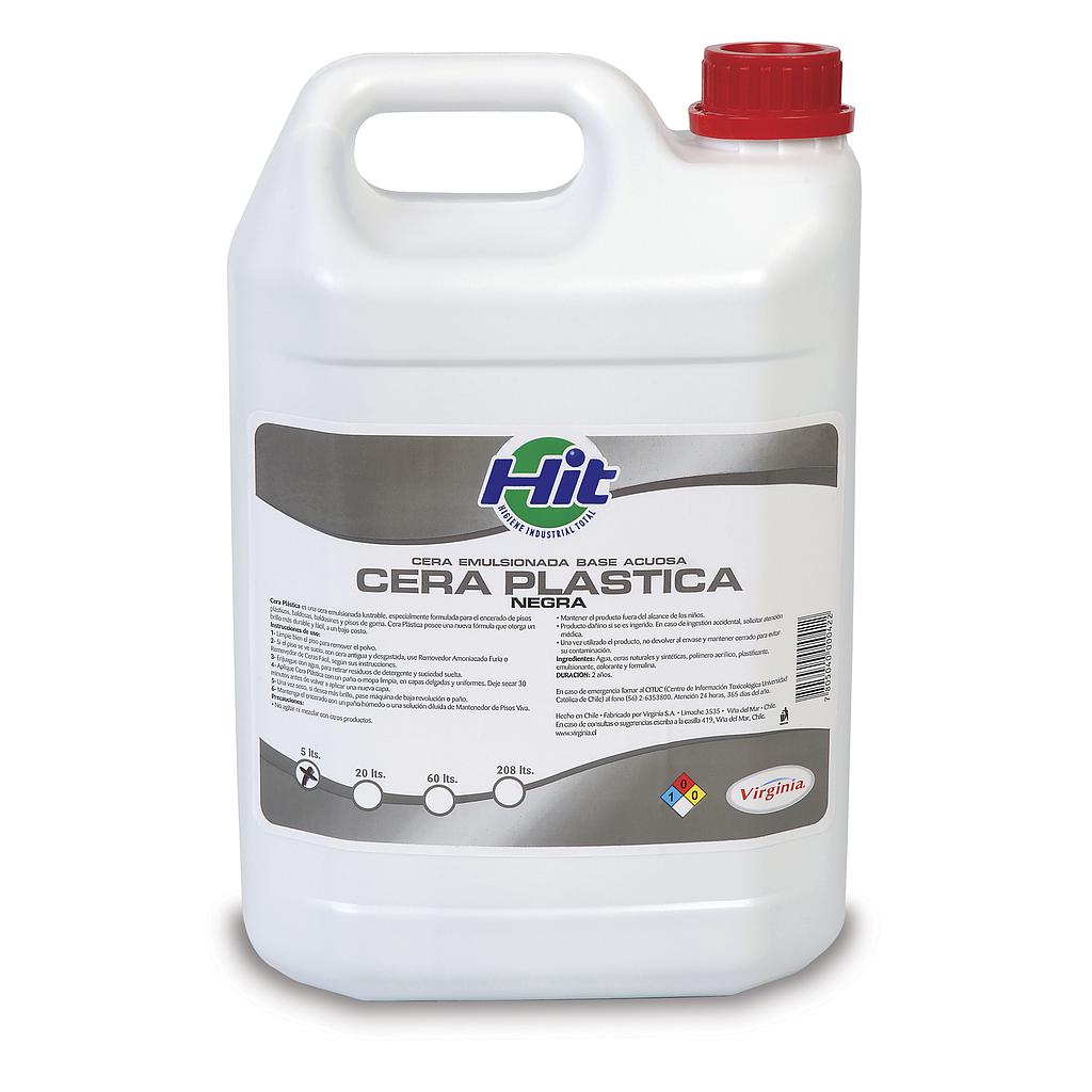 CERA PLASTICA VIRGINIA NEGRA 5 LTRS. ( LA )