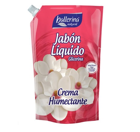 JABON LIQUIDO BALLERINA 750 ML DOYPACK CREMA HUMECTANTE