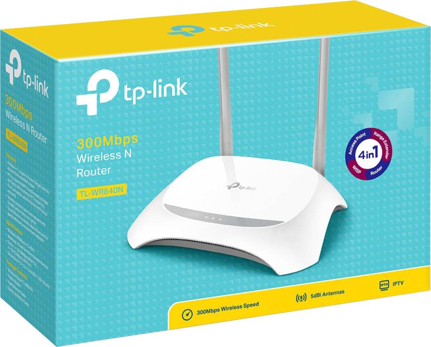 ROUTER INALAMBRICO TP-LINK WR840N 2 ANTENAS 300Mbps