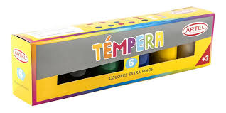 TEMPERA ARTEL 6 COLORES 