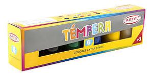 TEMPERA ARTEL 6 COLORES 