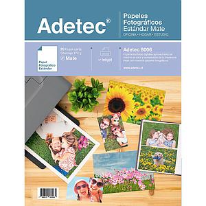 PAPEL FOTOGRAFICO ADETEC 170 Grs 20Hjs CARTA MATE
