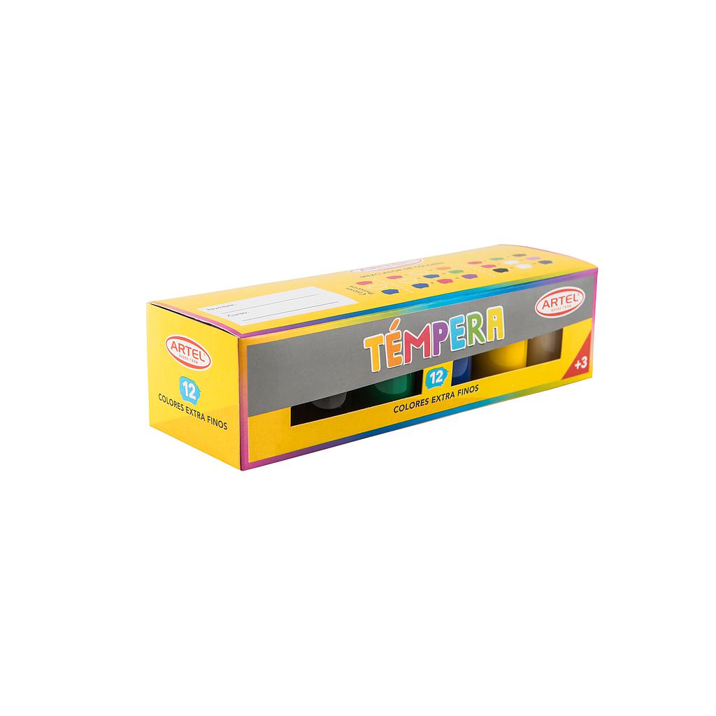 TEMPERA ARTEL 12 COLORES 