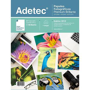 PAPEL FOTOGRAFICO ADETEC 235 Grs 20Hjs CARTA PREMIUM BRILLANTE