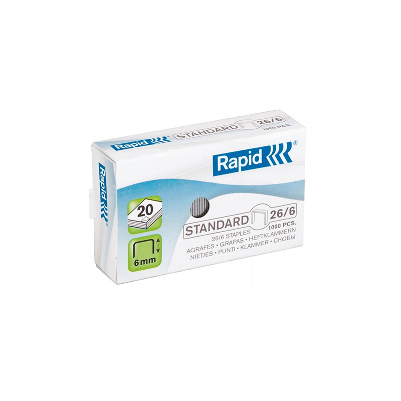CORCHETE RAPID 26/6 STANDARD 1000 UND. 