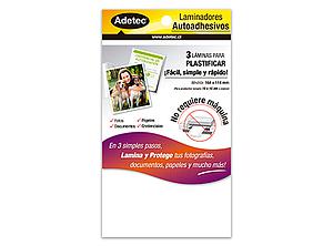 LAMINA PARA PLASTIFICAR 114X164mm ADETEC