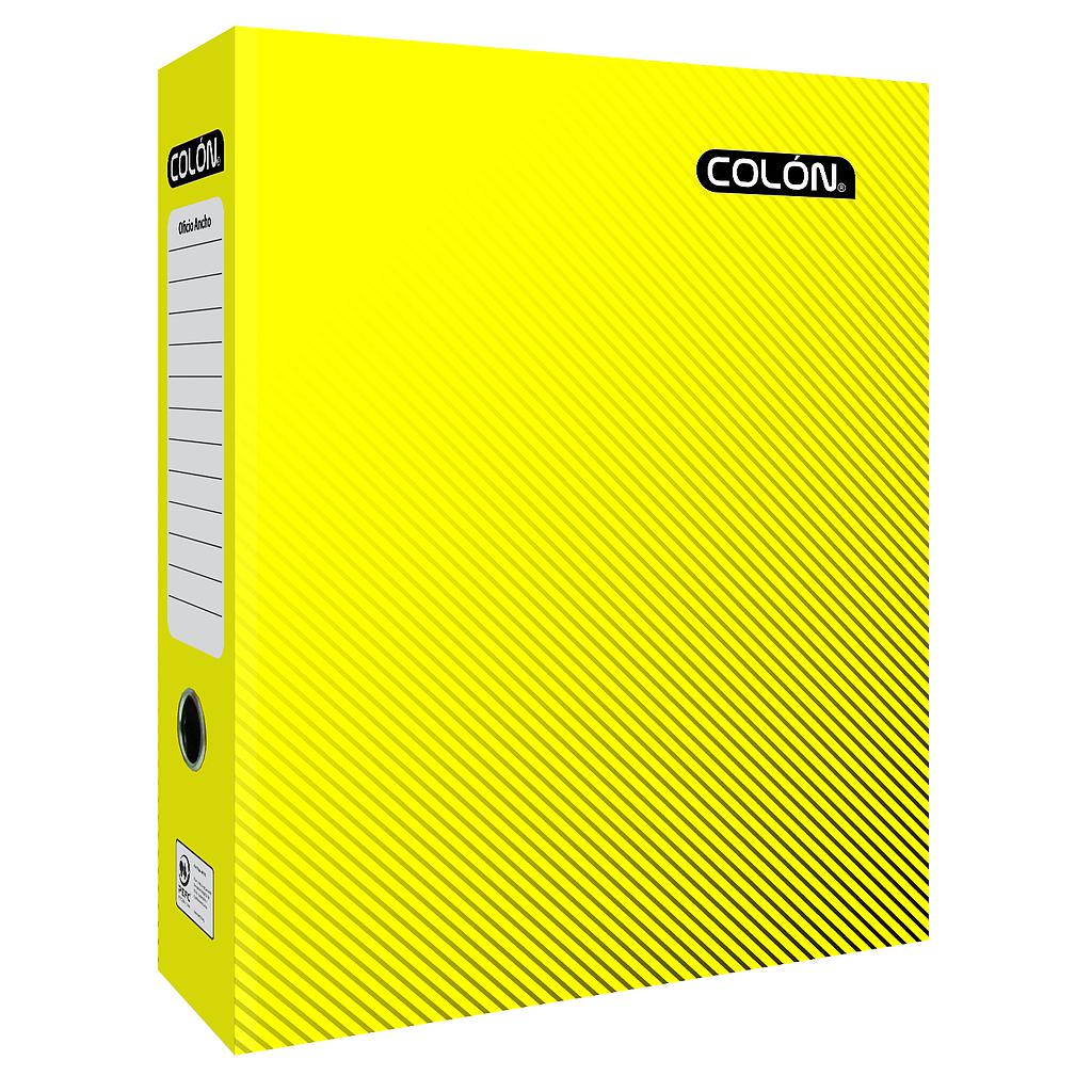 ARCHIVADOR COLON OFICIO ANCHO AMARILLO 