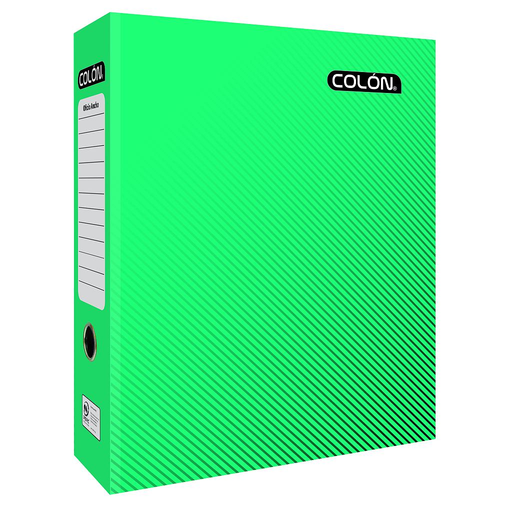 ARCHIVADOR COLON OFICIO ANCHO VERDE 