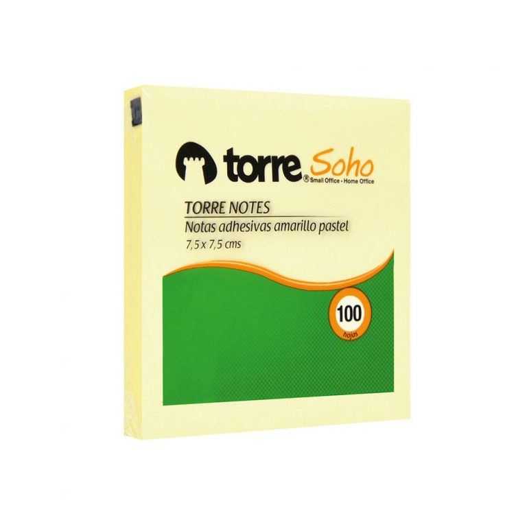 TACO NOTES TORRE ADHESIVAS AMARILLO 7,6 X 7,6 CMS ( CM )