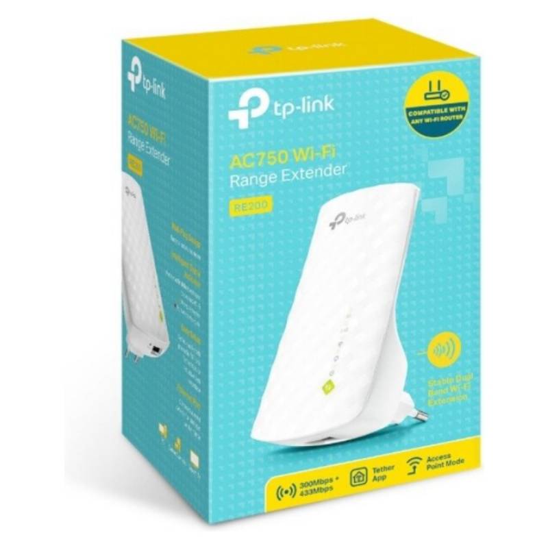 EXTENSOR DE RANGO TP-LINK WIFI AC750 RE200