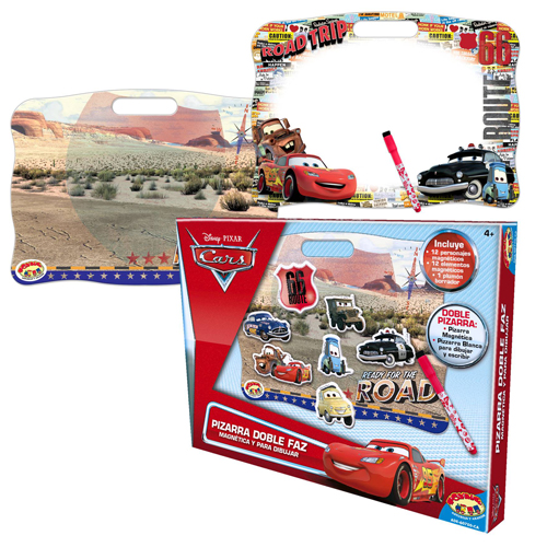 PIZARRA DOBLE FAZ MAGNETICA CARS AUTODROMO ADE-60750