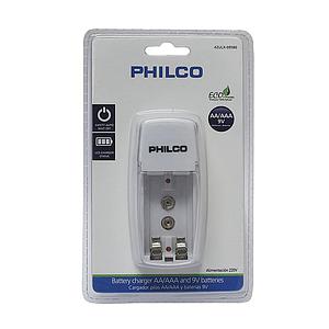 CARGADOR DE PILAS AA/AAA Y BATERIAS 9V PHILCO INCLUYE 2 PILAS AAA 