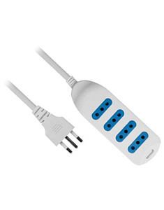 ALARGADOR MULTIPLE PHILCO 4 ENCHUFES 3MTS BLANCO