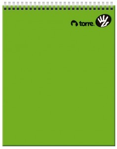 CUADERNO TORRE UNIV. CLASICO 7mm 100 Hjs PARA ZURDOS
