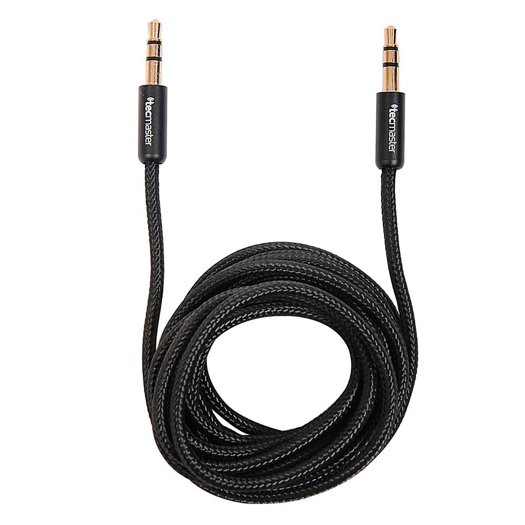 CABLE AUXILIAR NEGRO 3.5MM TM-CB-AU3510BK TECMASTER