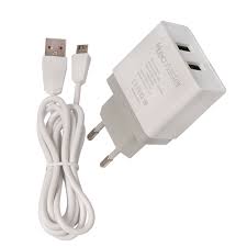 CARGADOR DE CELULAR TECMASTER X2 USB CARGA RAPIDA CON CABLE MICRO USB TM-CH-WU2