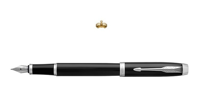 PLUMA PARKER ESTILOGRAFICA T.AZUL IM BLACK CT M (1931651)