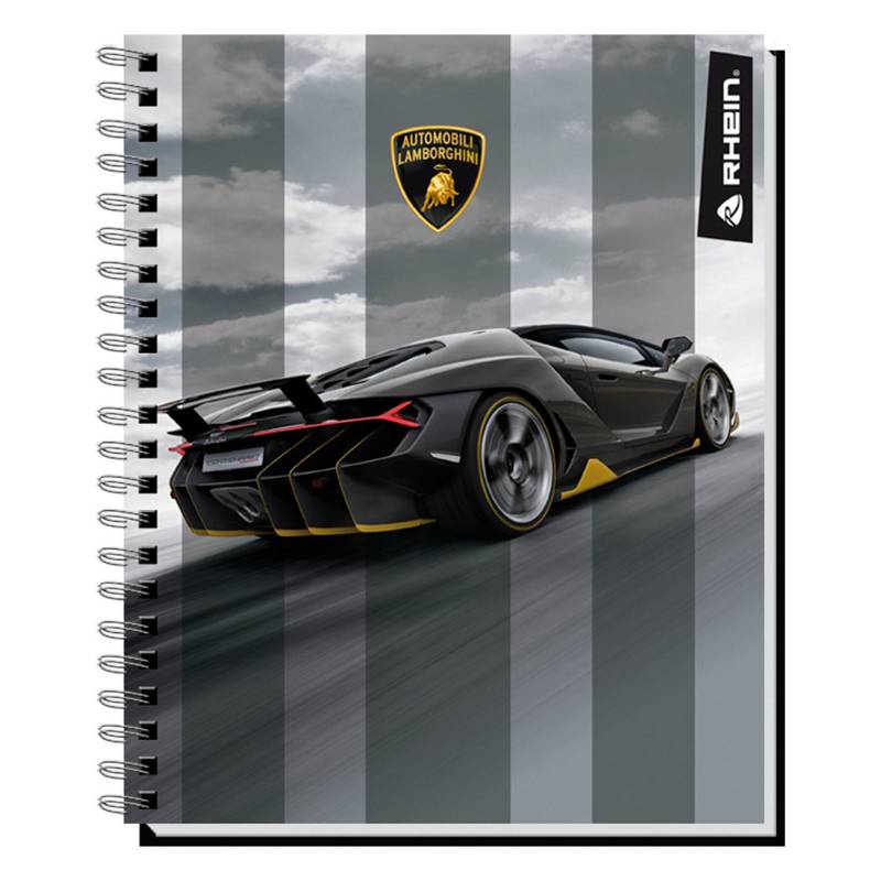CUADERNO RHEIN UNIV. 7mm 100  Hjs  LAMBORGHINI