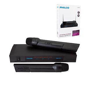 MICROFONO INALAMBRICO VHF PHILCO WM-570 PLUG 6.3mm FUNCION MUTE
