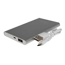 POWERBANK MICROLAB SLIM ALUMINIO 4.400mAh SILVER