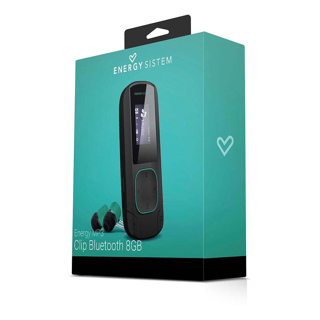 MP3 ENERGY SISTEM C/BLUETOOTH 8GB NEGRO/VERDE