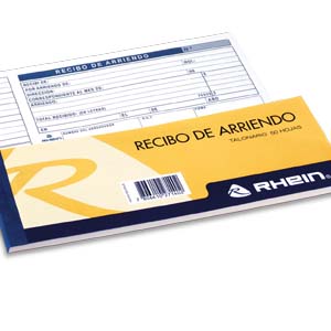 TALONARIO RECIBO DE ARRIENDO