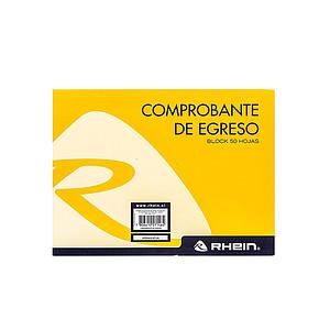 TALONARIO RHEIN COMPROBANTE DE EGRESO 