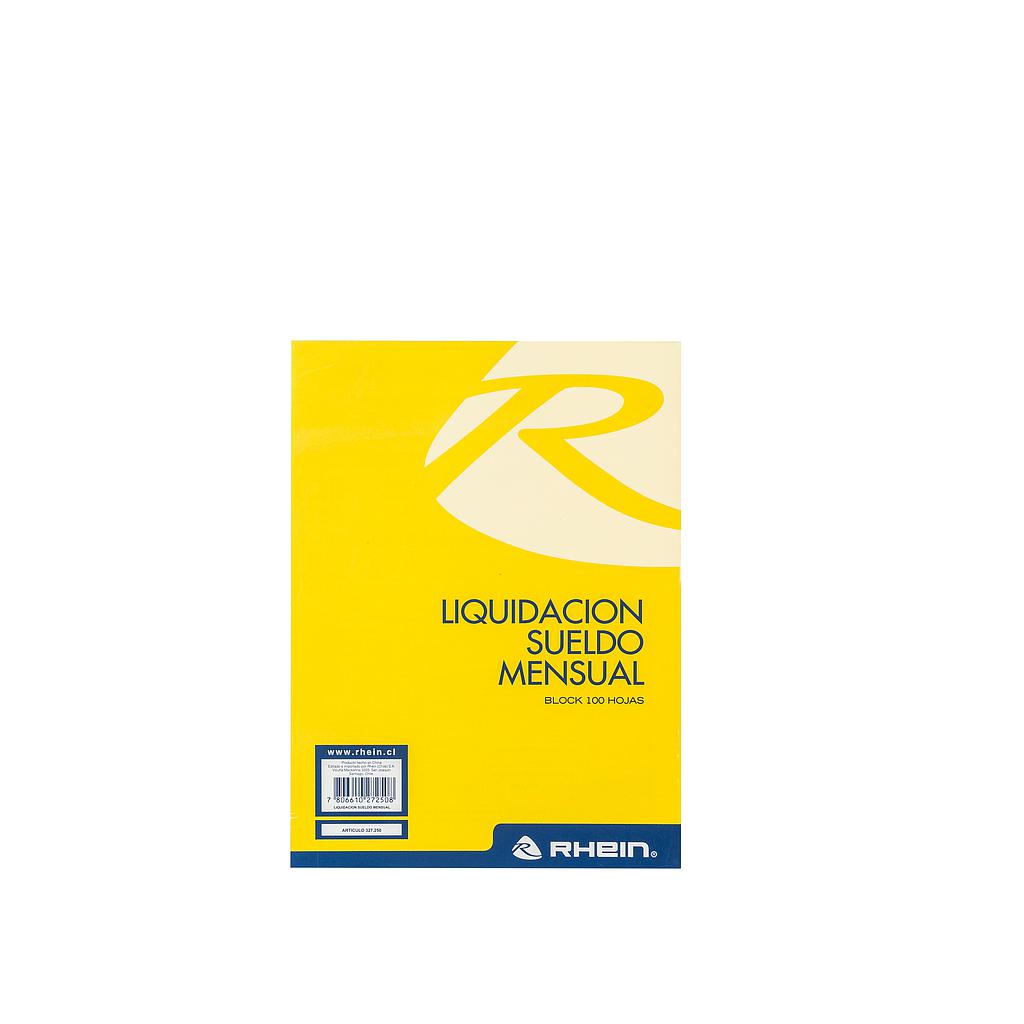 TALONARIO RHEIN LIQUIDACION SUELDO 