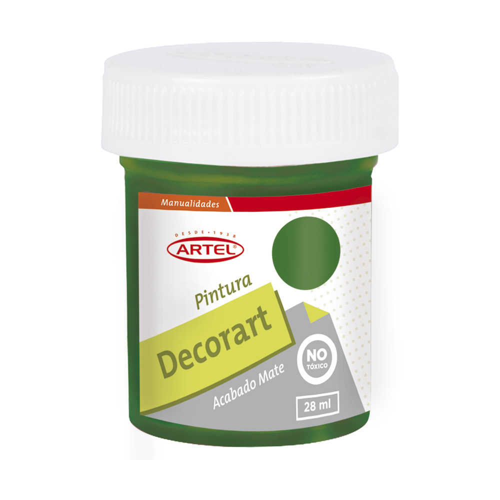PINTURA DECORART ARTEL 28 ml VERDE OSCURO N° 57