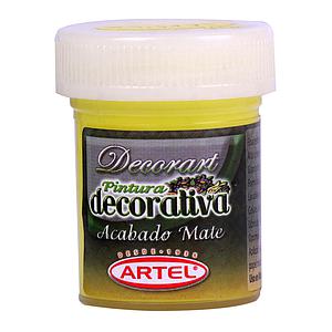 PINTURA DECORART ARTEL 28 ml AMARILO LIMON N° 72