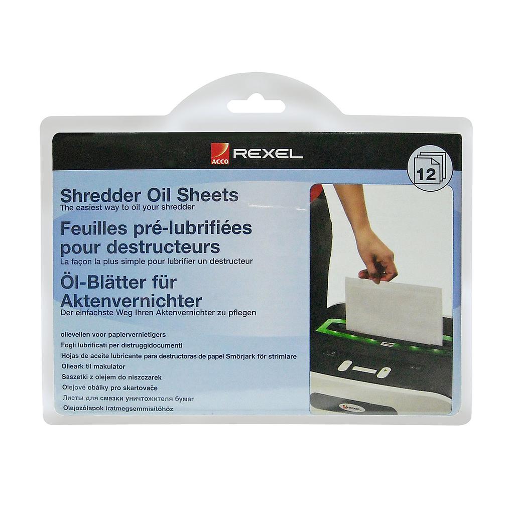HOJA LUBRICANTE ACCO REXEL PARA DESTRUCTORA DE PAPEL