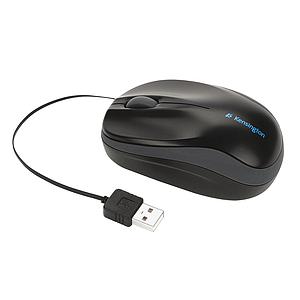 MOUSE KENSINGTON RETRACTIL USB NEGRO