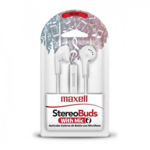 AUDIFONO MAXELL MANOS LIBRES BLANCO EB-MIC