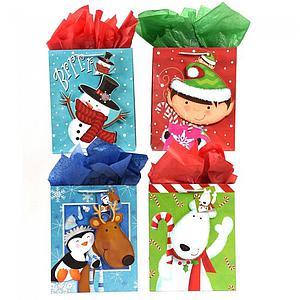 BOLSA DE REGALO GRANDE CHRISTMAS HAPPY FRIENDS POP LAYER (PM924L)