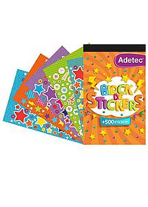 BLOCK DE FIGURAS CON ADHESIVO ADETEC MASCOTAS + 400 STICKERS