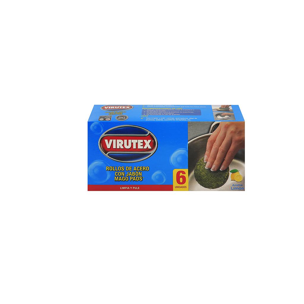 MAGOPADS VIRUTEX C/JABON 6 UNID 