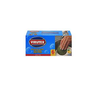 MAGOPADS VIRUTEX C/JABON 6 UNID 