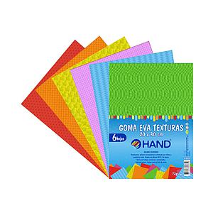 ESTUCHE GOMA EVA HAND TEXTURAS 20 X 30 6 HJS.