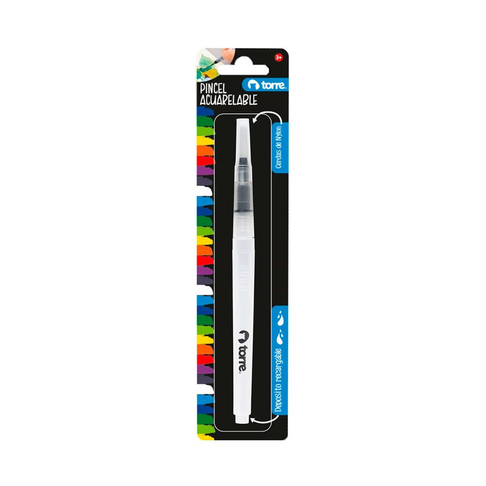 PINCEL TORRE ACUARELABLE CON DEPOSITO RECARGABLE