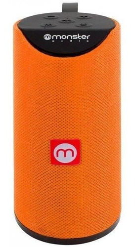 PARLANTE MONSTER BT/FM/MicroSD/AUX/MIC NARANJO P450D