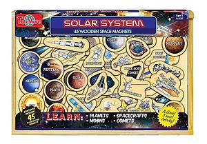 JUEGO SISTEMA SOLAR MADERA MAGNETICA 45 UNDS.