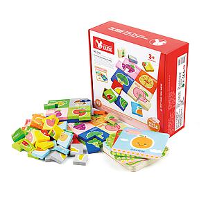 PUZZLE DUBIE FRUTAS Y VERDURAS