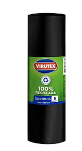 BOLSA BASURA VIRUTEX CLASICA  110 x 120  (5 unidades) ( CA )