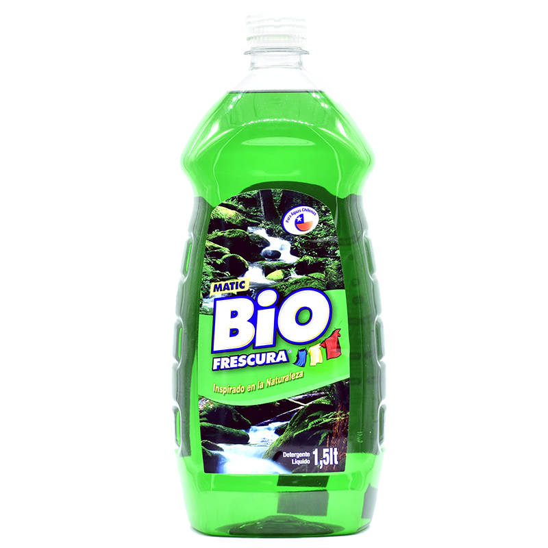 DETERGENTE LIQUIDO BIO FRESCURA MATIC 1,5 LITROS BOSQUE NATIVO