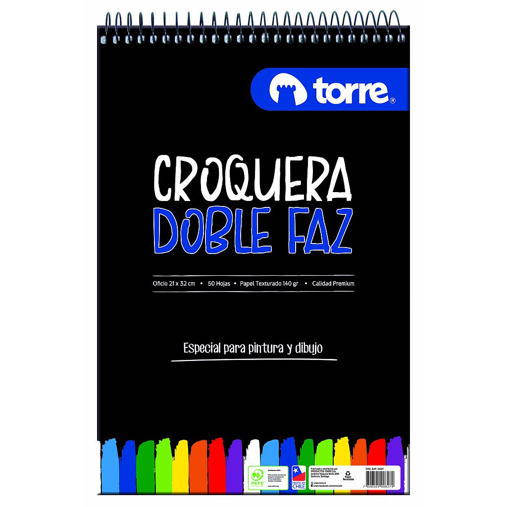 BLOCK CROQUERA TORRE D/FAZ OFICIO 21 X 32CM 50HJS. ( CM )